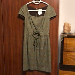Plaid Dress with Accented Waist, size 4